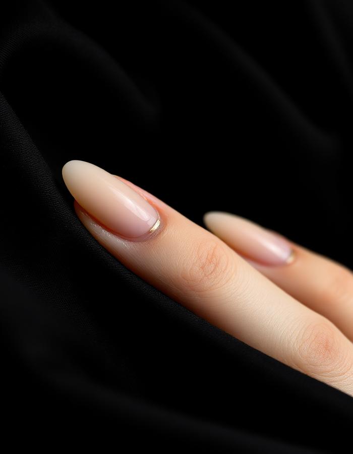 Manucure nude minimaliste