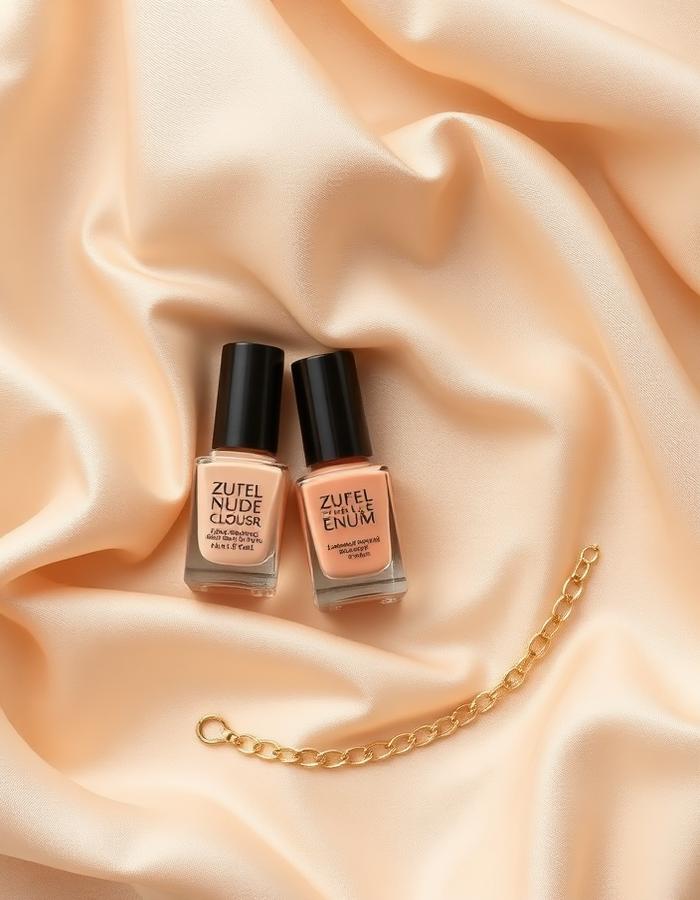 Vernis nude et bijoux